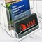 Azar Displays Trifold Brochure Holder w/ Business Card Pocket. Inside Dimension: 4.125"W, PK10 252922 - alternate 3